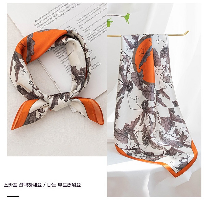 이누아 여성 스카프 100% 리얼 스카프 여름 스카프 프린트 스카프 발렌타인 선물