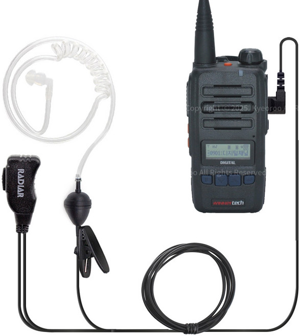 윈어텍 S-5900 NXT-700 무전기 전용 리시버 2핀 경호용 이어마이크 (IN-1000T)