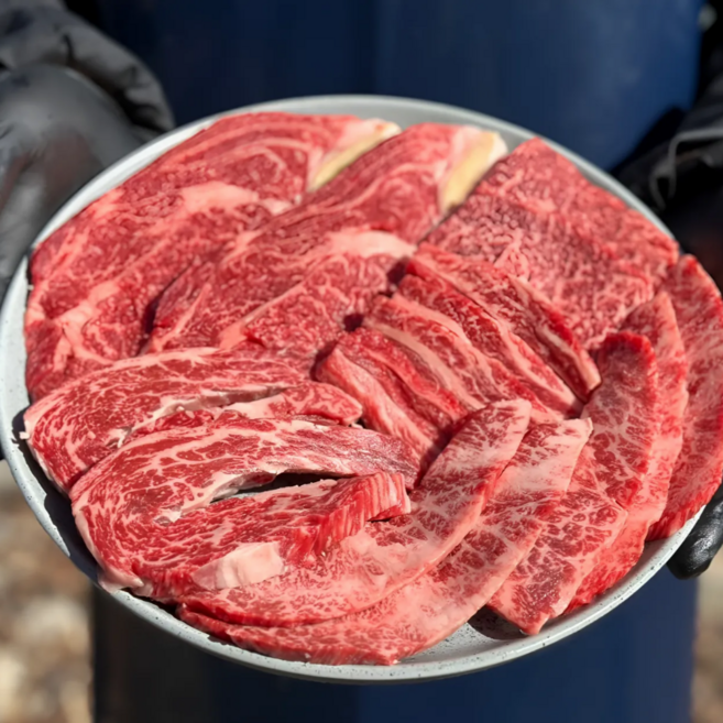 소삿슈 한우 투뿔 ++1등급 모듬 세트 600g 등심 특수모듬 치마살 업진살 갈비살 부채살, 1세트