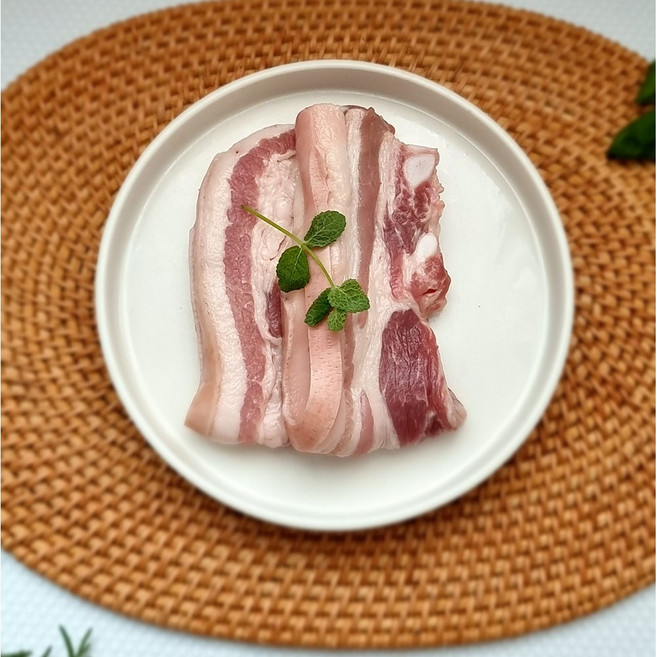 [산속애흑돼지]흑돼지 오겹살 삼겹살 500g 구이 숯불구이 수육, 오겹살 숯불구이 500g, 1개