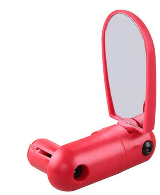 자전거 백미러 알루미늄 합금 조정 가능한 거울 핸들 바 도로 산악 액세서리 부품, 빨간색