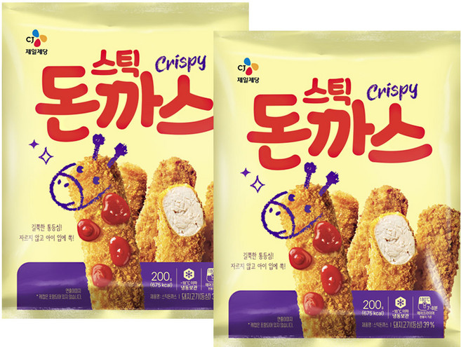 CJ 스틱돈까스, 2개, 200g