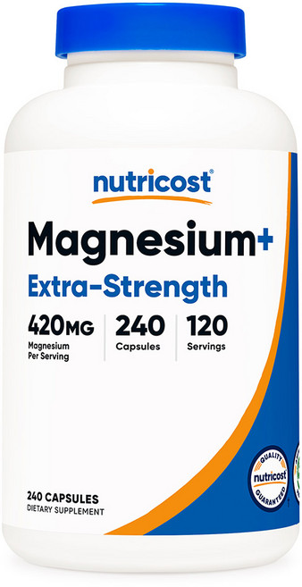 뉴트리코스트 마그네슘+ 엑스트라-스트렝스 420mg 240캡슐 1병, 1개, 240정