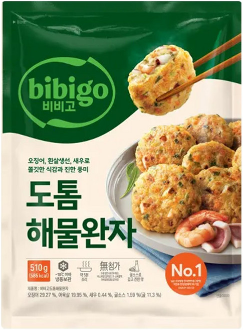 비비고 도톰 해물완자 510g, 3개