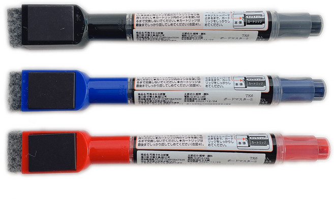 PILOT 百樂 可換卡水白板筆 附板擦磁鐵, 藍色 P-WMBSE-15EF極細字, 1個裝
