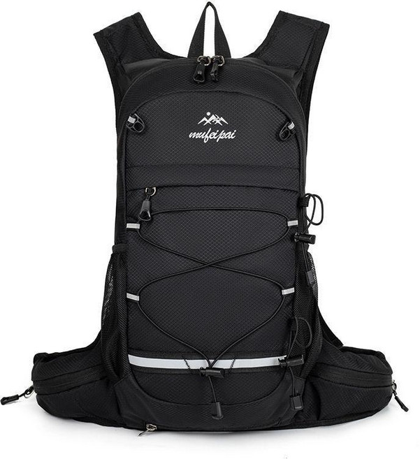 戶外專業登山包 男 徒步 越野 揹包 騎行 爬山 輕便 旅行 女 輕量化 小雙肩包, 黑色