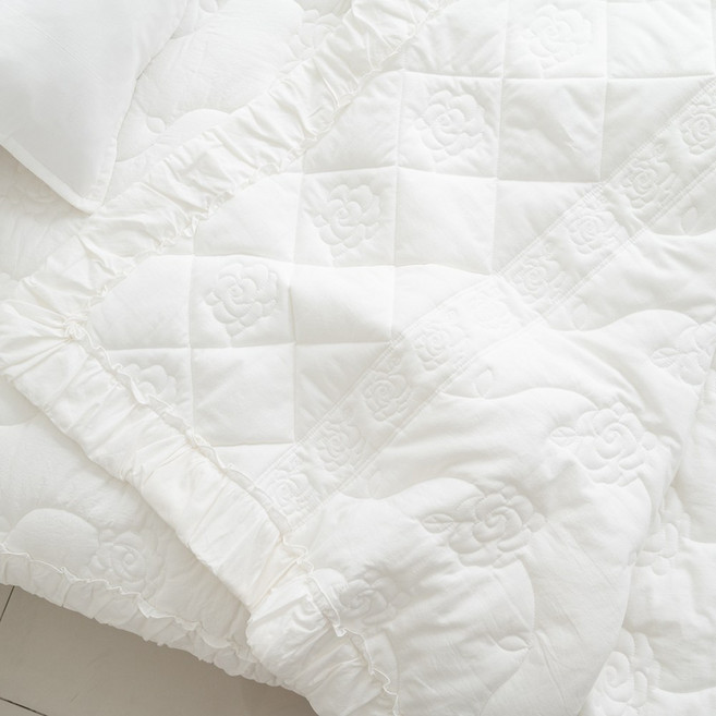 내추럴 광목 간절기 워싱30수면 누빔차렵이불 S싱글