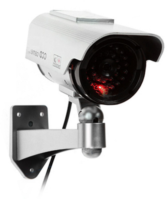 ZIO-BIZ 태양광 CCTV 모형 감시카메라 / 태양광 모형 CCTV 카메라 가짜CCTV 방범 보안 카메라 무선 실외 야외 CCTV 감시카메라, 1개