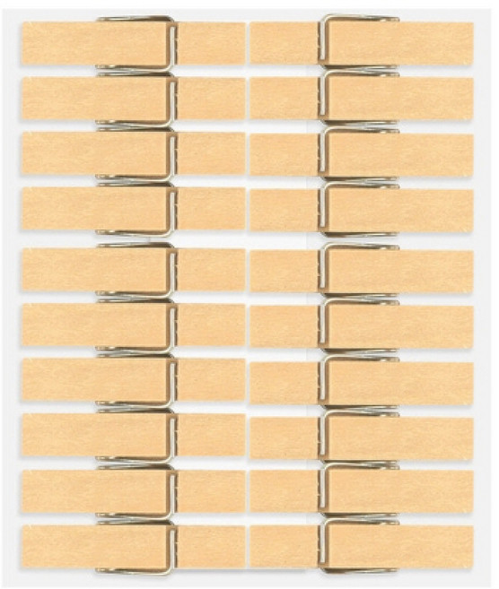코벡사 나무집게 원목 3.5cm 1개 데코집게 다용도 편지고정 가랜드