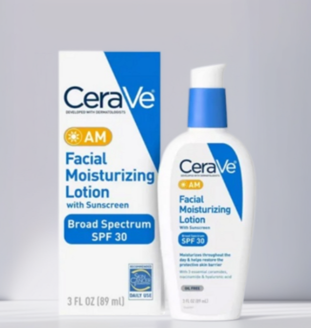 CeraVe AM Facial Moisturizing Lotion SPF 30 세라비 AM 페이셜 모이스처 로션 SPF 30, 89ml, 2개