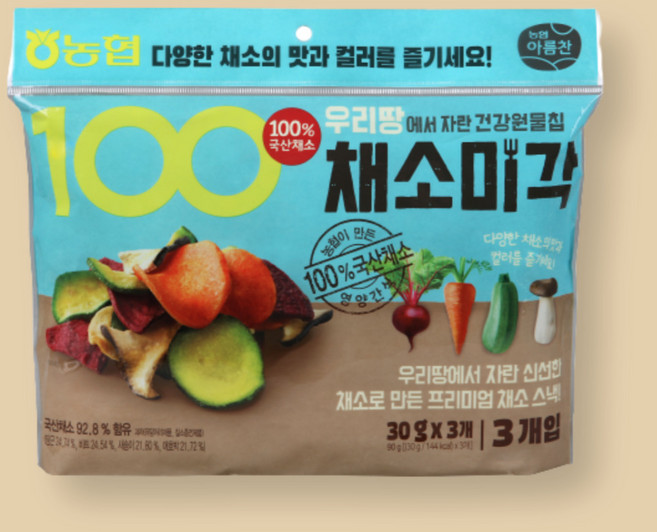 농협 아름찬 채소미각 3p, 90g, 1개