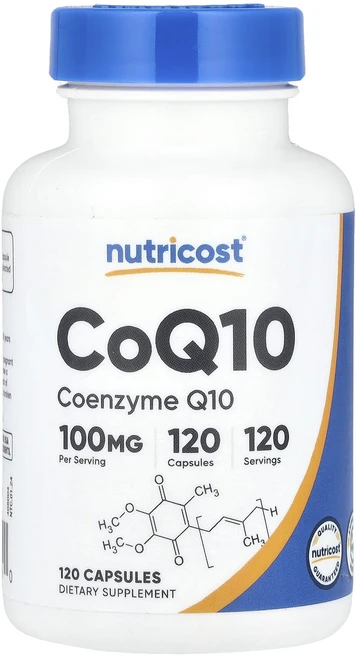 Nutricost CoQ10 100mg 캡슐 120정, 1개 - 쿠팡