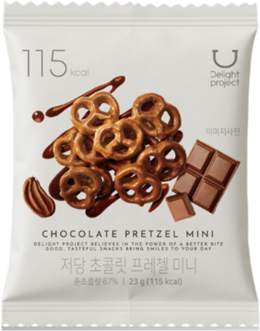 딜라이트 프로젝트 저당 초콜릿 플레첼 23g, 3개