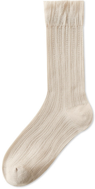 salimm 고탄력 나일론 중목 냉감 시스루 레이스 루즈삭스 양말 3p