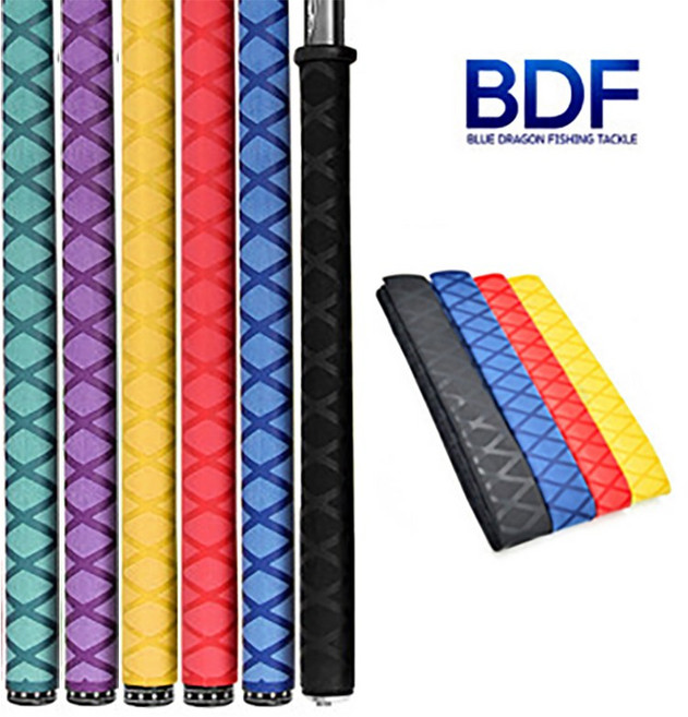 청룡조구 낚싯대 열수축 튜브 1m 낚시대 손잡이 튜닝 수축고무 고무교체 그립, 18, 블랙, 1개