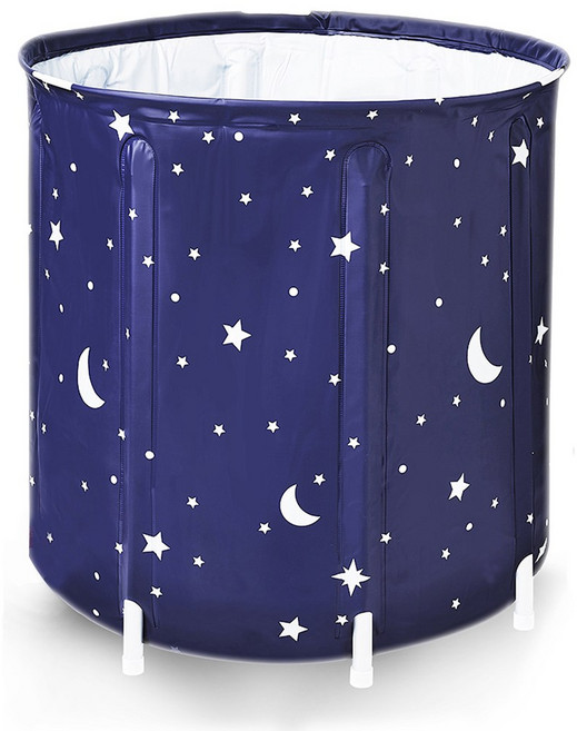 샵472 에스텔라 플라스틱 반신욕기 이동식 욕조 접이식 지름 700mm, 혼합색상