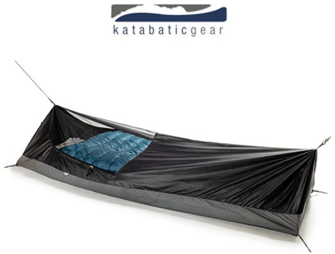 [카타바틱기어] 초경량 비박용 비비색 파이논 - 와이드 6피트 6인치, 블랙, 1세트