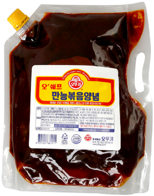 오뚜기 오쉐프 만능 볶음 양념, 2kg, 3개
