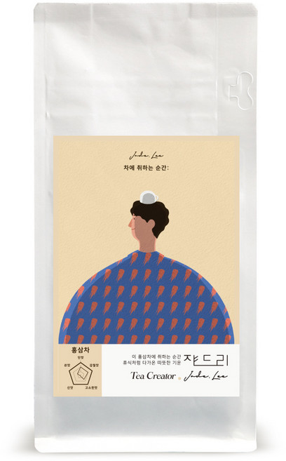 쟈드리 홍삼차 티백형 알갱이형, 1.6g, 20개입, 1개