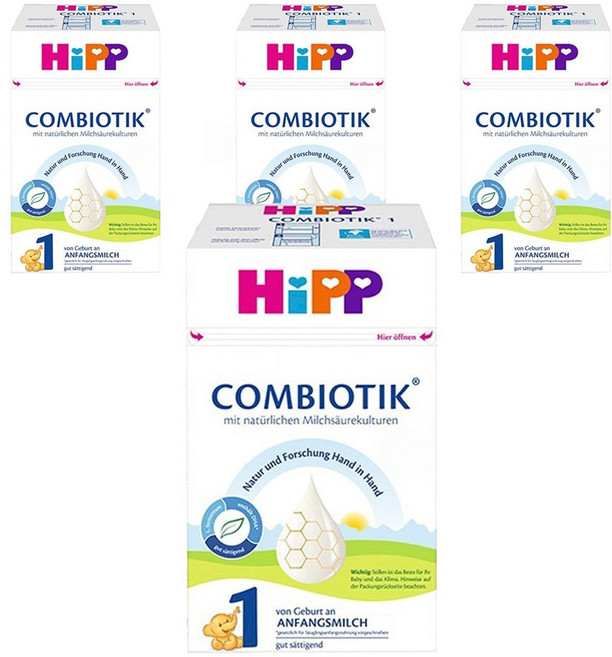 힙 콤비오틱 전분 분유 1단계, 600g, 4개