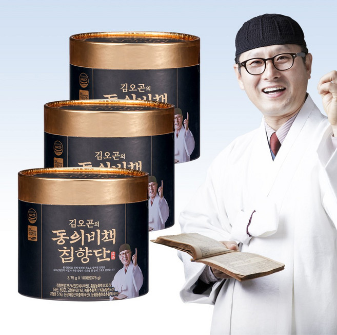 김오곤의 동의비책 침향단 100p + 쇼핑백, 375g, 3개