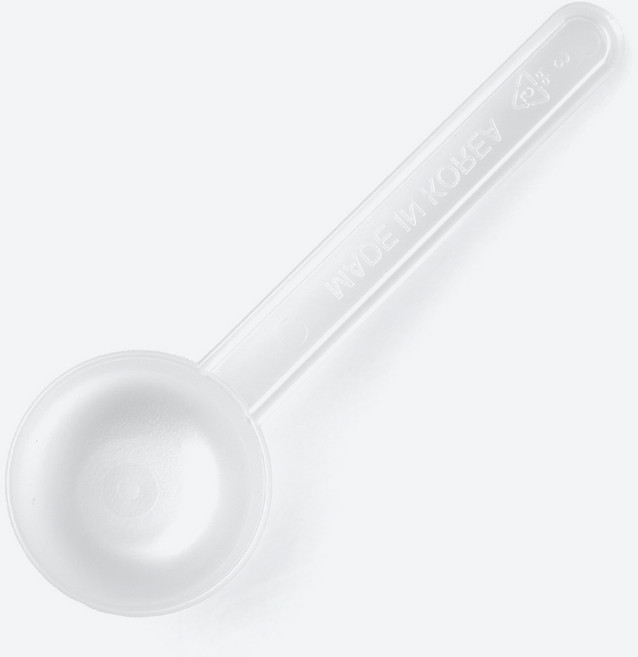 계량스푼 15cc 112mm W 10개 국산 제약 분말 세제 다용도 플라스틱 분유 정확한계량, 반투명