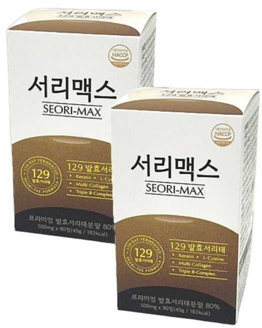 6위 - 서리맥스 90+90정 129 발효 서리태, 90정, 45g, 1개