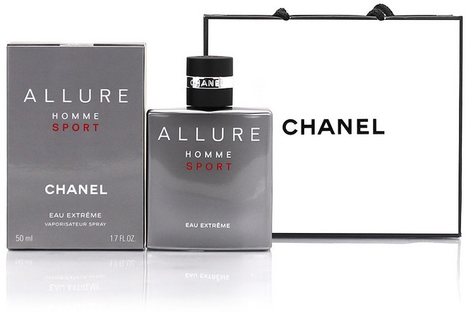 [정식 한글라벨 백화점제품] 샤넬 알뤼르 옴므 스포츠 오 엑스트렘므 오 드 빠르펭 쇼핑백동봉, 50ml, 1개