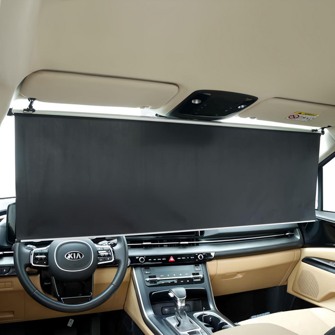 더레이즈 롤러블 차량 앞유리 햇빛가리개, 배송메세지 기재요망, 1개