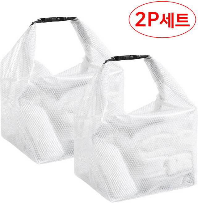 뉴에잇 대형 방수 수영가방 2p, 화이트