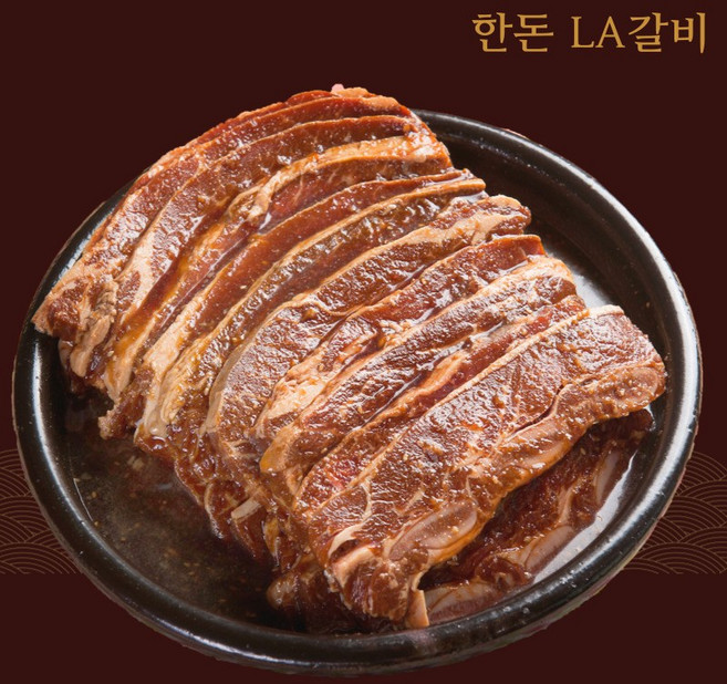 한돈 LA양념갈비 숙성양념 1KG 간장양념 불고기, 1개