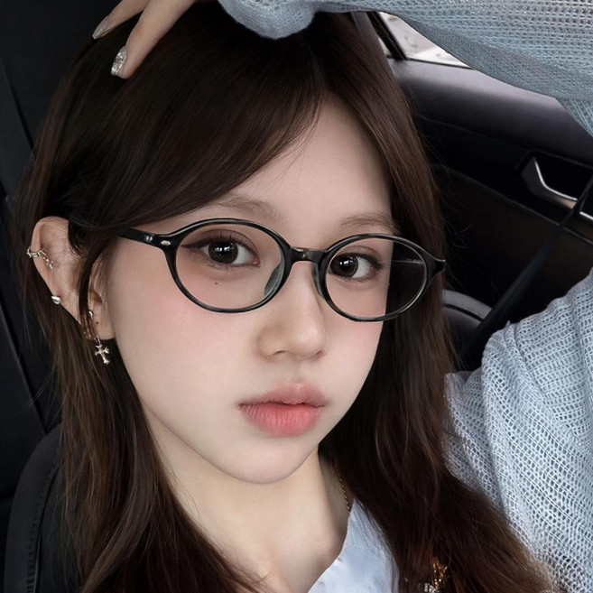 남녀공용 뿔테안경 시력보호 블루라이트차단 도수없는 패션안경