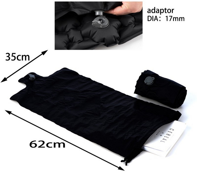 山道具屋 FIELDOOR 日版高耐磨充氣蛋巢睡墊(R1.3/499g/加厚6.5CM), 另購打氣袋*1個