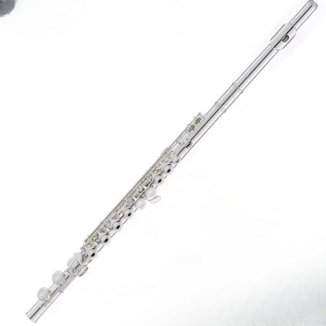 입문용 플루트 16공 오리지널 순정 실버 도금 211SL 플룻 시험 대비 연습용, 17 폐쇄 구멍 실버 도금 371 B 테일 모델, 1개