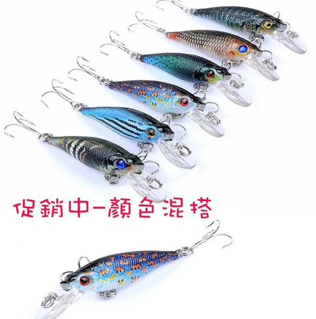 廣隆 彩繪-80 6.5cm-5g 仿生魚餌 擬餌 釣魚, 1個, 顏色隨機