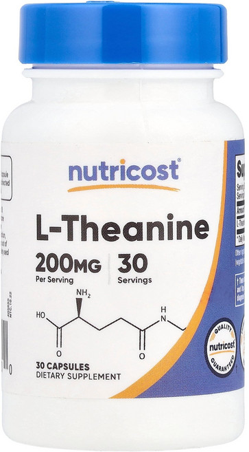 뉴트리코스트 엘테아닌 L테아닌 l-테아닌 Ltheanine 200mg 30정, 1개