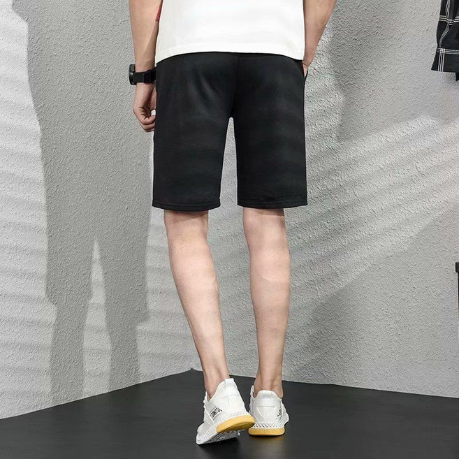 夏季薄款美式破洞牛仔短褲男港風潮流休閒寬鬆五分褲高街帥氣中褲