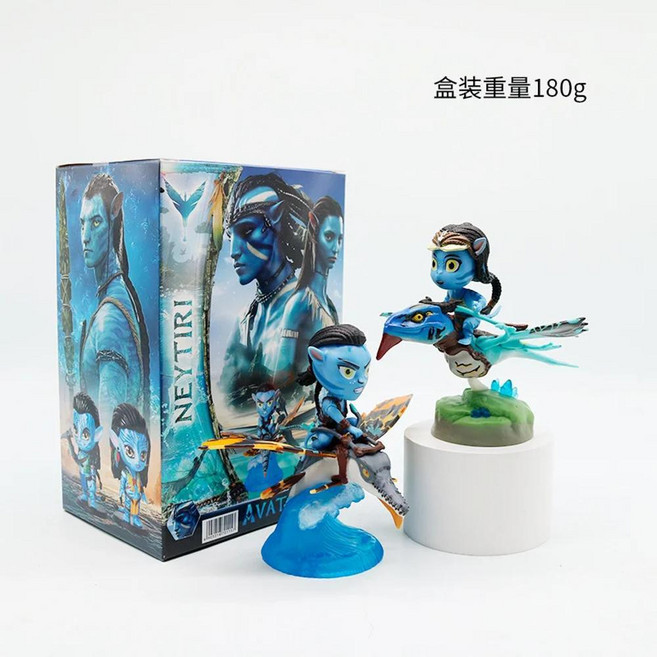 귀여운 아바타 네이티리 제이크 설리 피규어 모델 자동차 사무실 트렌디한 만화 인형, 1개, 색상: 2. 2Pcs boxed B