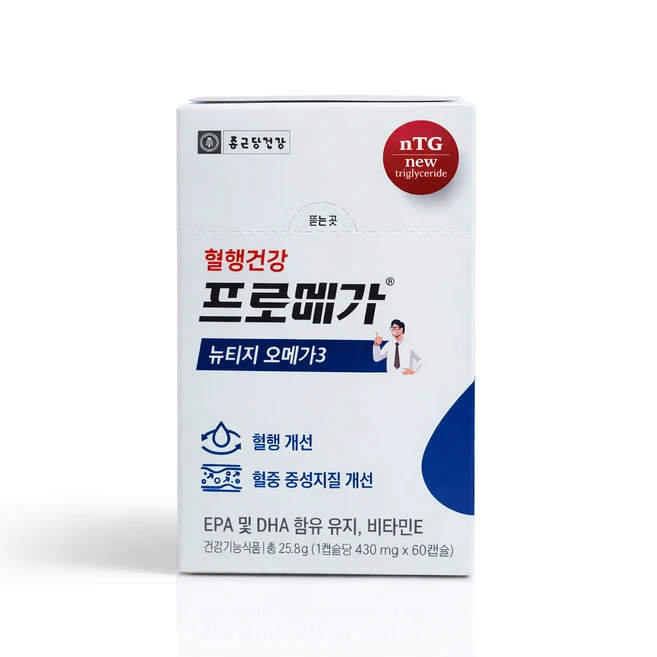 프로메가 뉴티지 오메가3 25.8g, 60정, 1개 - 쿠팡