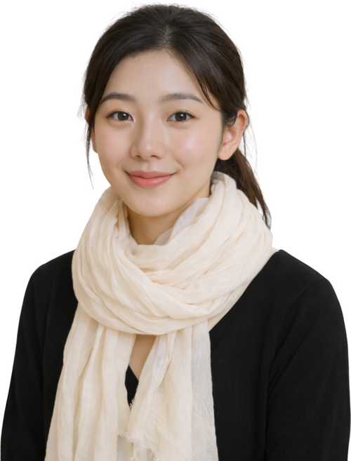 모노위브 은은한 파스텔 봄가을 쉬폰 스카프