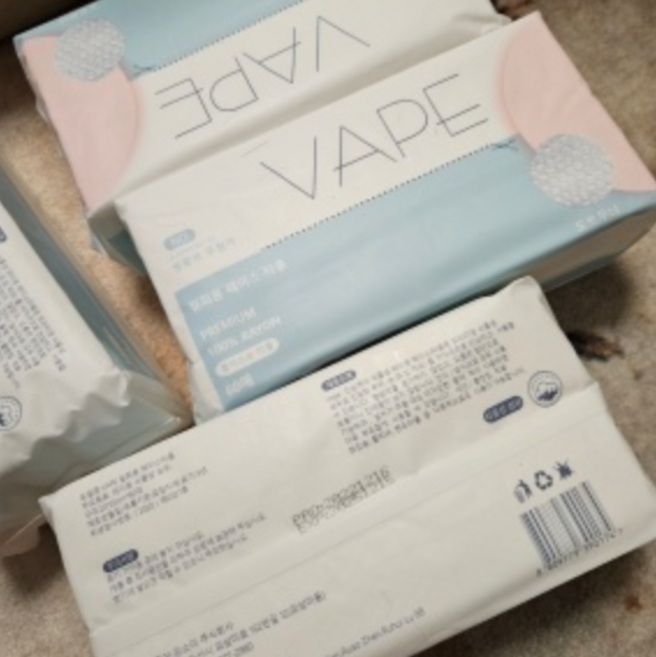 일회용 VAPE 페이스타올 고급형(도트타입) 60매, 12개