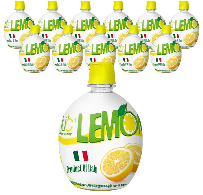 juic 레몬주스, 200ml, 12개