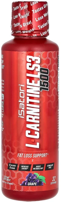 새해 첫좋은선물 Isatori l-카르니틴 LS3 1500 포도 1500mg 480ml(16fl oz) 제대로 할인합니다, Isatoril카르니틴LS31500포도1500mg480, 1개, 480ml - 쿠팡