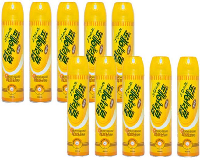 그린세이프 킬라에프 에어졸 리모닌 600ml, 10개