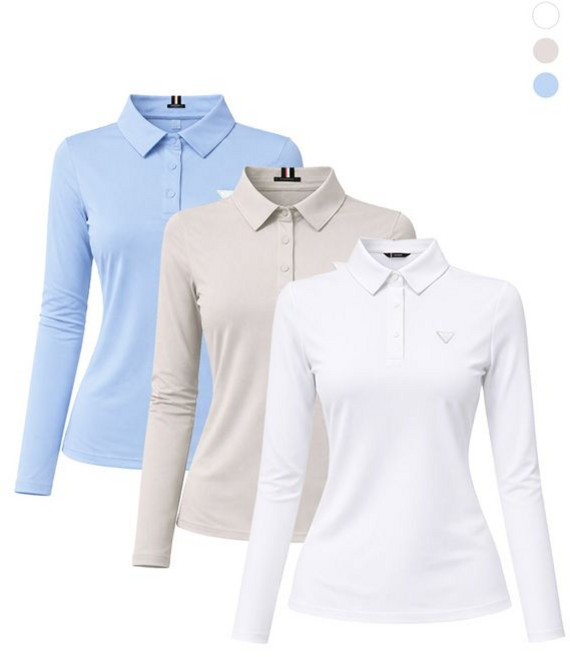 데니스골프 26SS 여성 시그니처 긴팔카라티 NARSLTS051