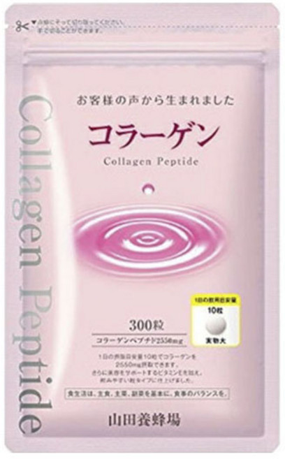 YAMADA BEE FARM 山田養蜂場 膠原蛋白胜肽錠, 300顆, 1包