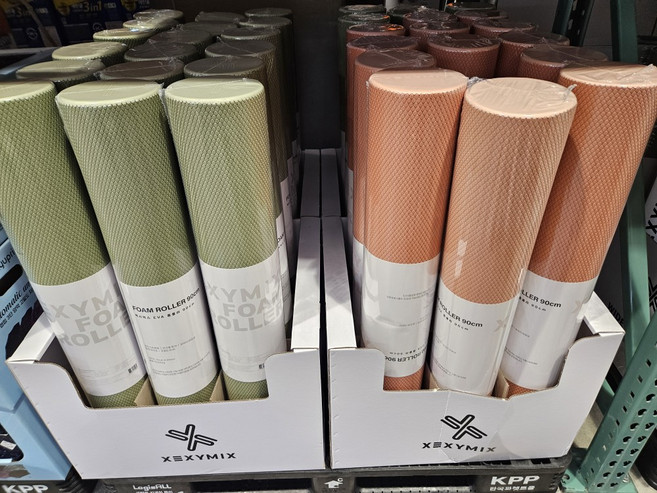 젝시믹스 EVA 폼 롤러 90CM 15CMX90CM 약800G 코스트코, 코랄, 1개