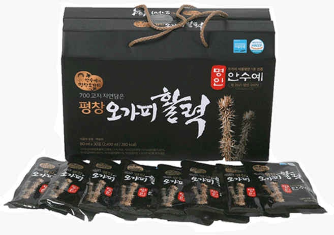 고랭지 유기농 평창오가피 활력 1 - 80ml * 30포 / 강원도 평창군의 유일한 오가피 농업회사법인, 30개