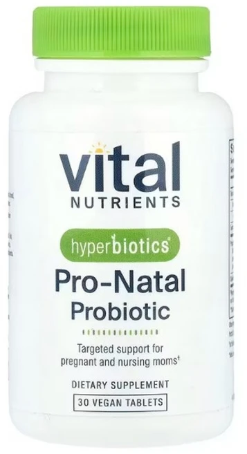 바이탈 뉴트리언츠 Hyperbiotics 프로-나탈 프로바이오틱 비건 정제 30정 1개, Vital Nutrients, Hyperbiotics, - 쿠팡