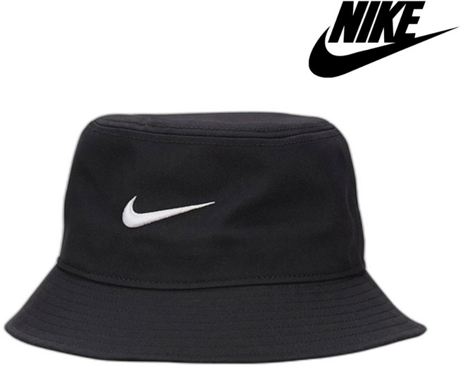 [정품] 나이키 남녀공용 버킷햇 벙거지모자 골프모자 에이펙스 스우시 블랙